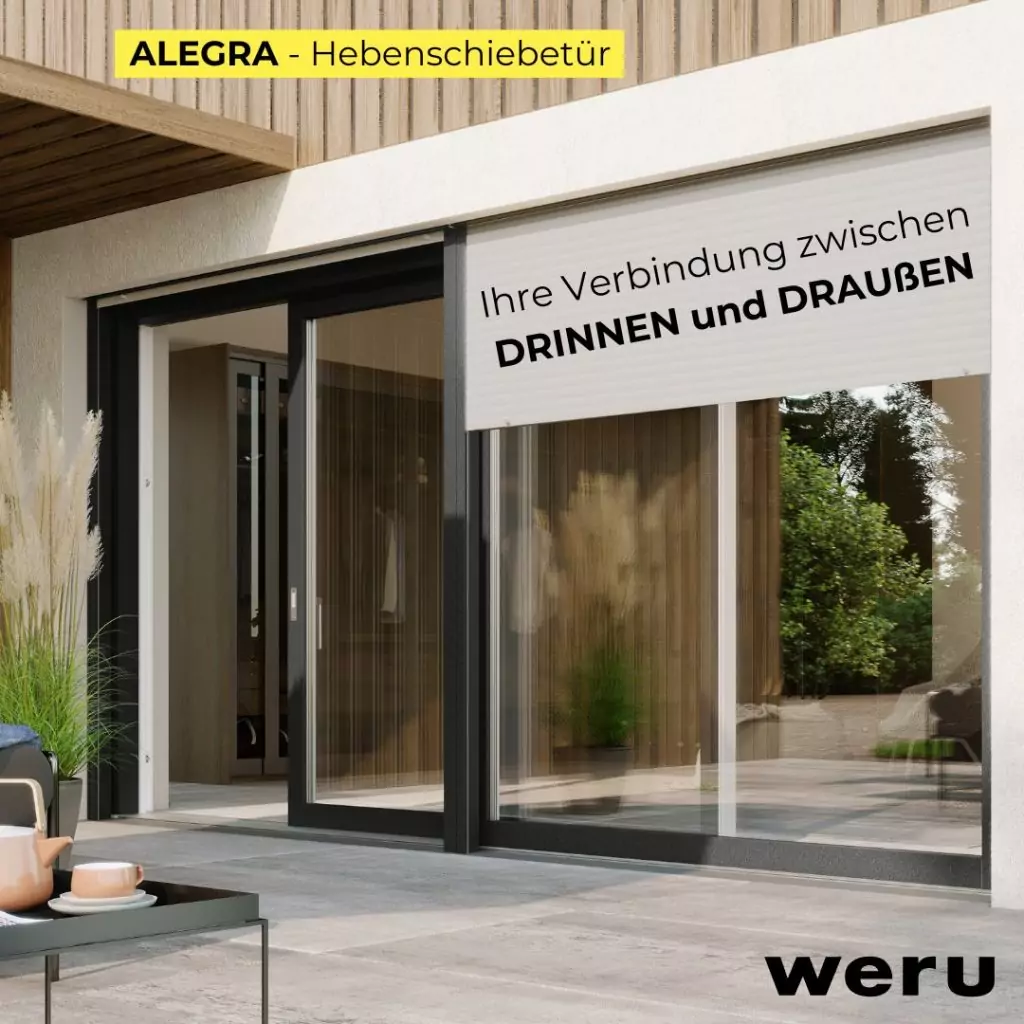 Weru Alegra Hebeschiebetür Kemena Bremen Terrasse Garten