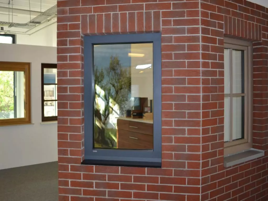Holz-Aluminiumfenster Außenansicht