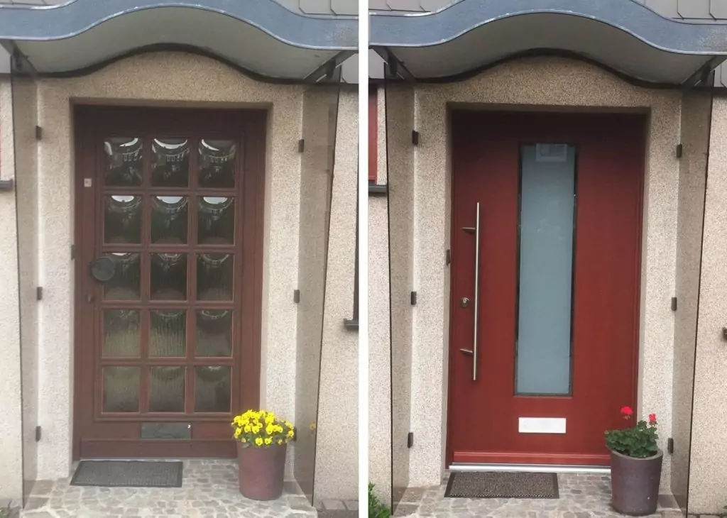 Haustür Holzhaustür 6 Mahagonibraun Kemena Bremen