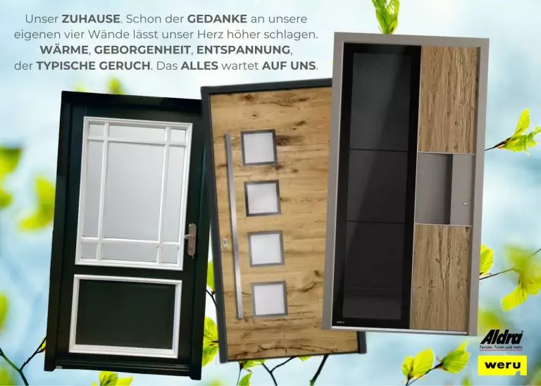 Haustür Aktion Zuhause Kemena Bremen Aldra Weru Ausstellung