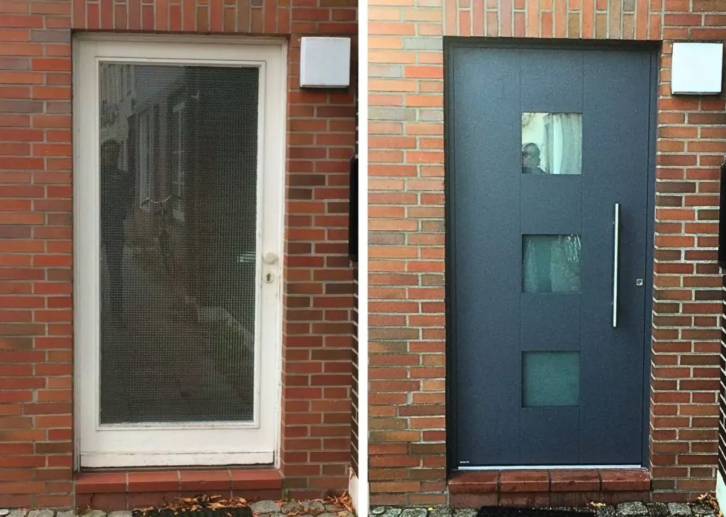 Haustür Aluminium 23 Aluminiumhaustür Glasauschnitte Weru Kemena Bremen
