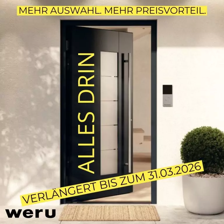 Weru Haustür Aktion verlängert Kemena Bremen