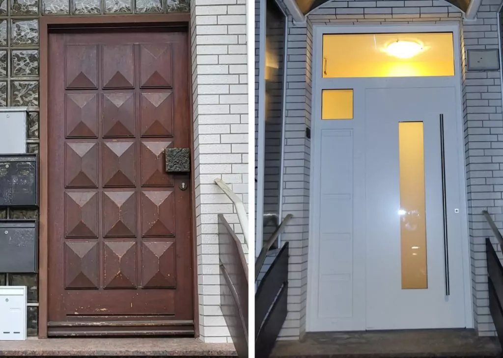 Weru Haustür vorher nachher Kemena Bremen