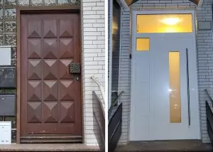 Weru Haustür vorher nachher Kemena Bremen