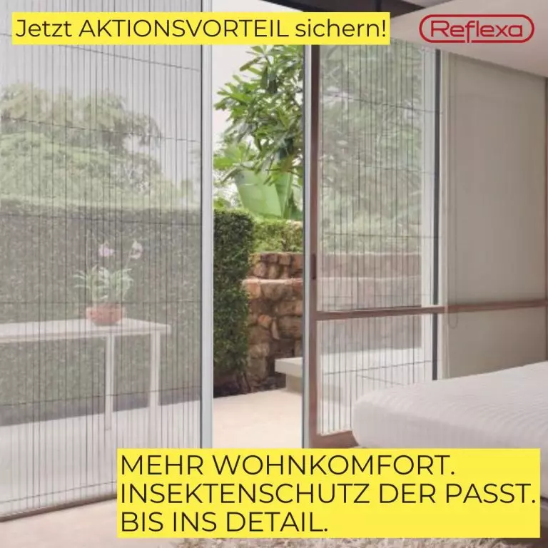 Insektenschutz Aktion Angebot Fenster Terrassentür Reflexa